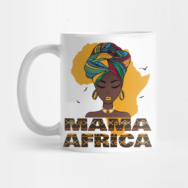 Mama Africa Map & Face Funny Top by Meryarts